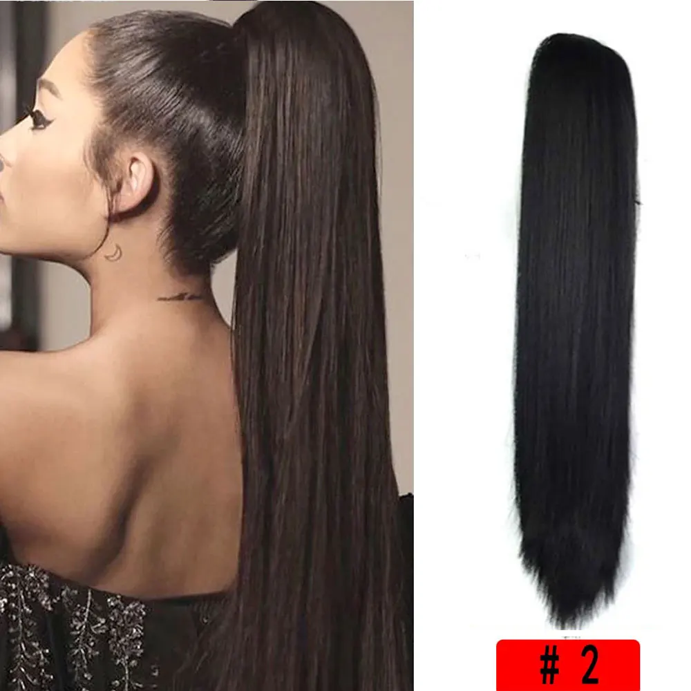 Top Trends: 22inch Claw Clip On Ponytail Hair Extension Synthetic Ponytail Extension Hair For Women Pony Tail Hair Hairpiece Shoppable Styles