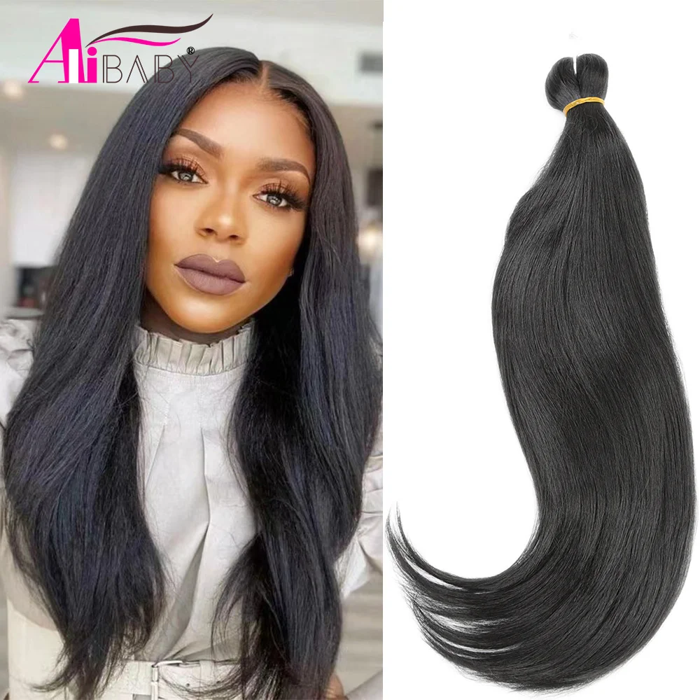 Top Trends: 14 18 Inch Soft Yaki Straight Crochet Hair Pre Stretched Big Curl Braiding End Synthetic Easy Braid Hair Extensions For Women Shoppable Styles