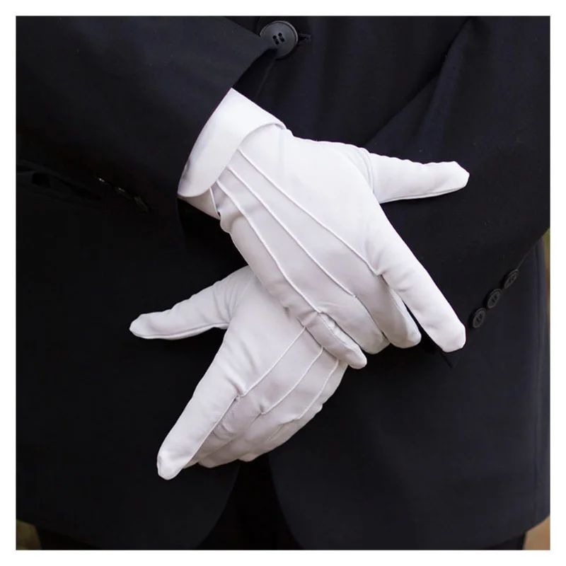 Top Trends: New White Formal Gloves Tactical Gloves Tuxedo Magician Housekeeper Honor Guard Parade Santa Men Inspection Winter Gloves 1Pair Shoppable Styles