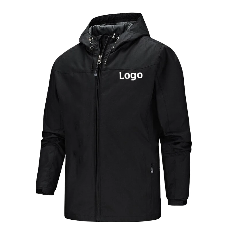 Top Trends: Customize Your Logo Jackets Waterproof Windproof Breathable Jacket Men Fashion Outdoor Mountain Jackets Training Jackets Shoppable Styles - Image 2