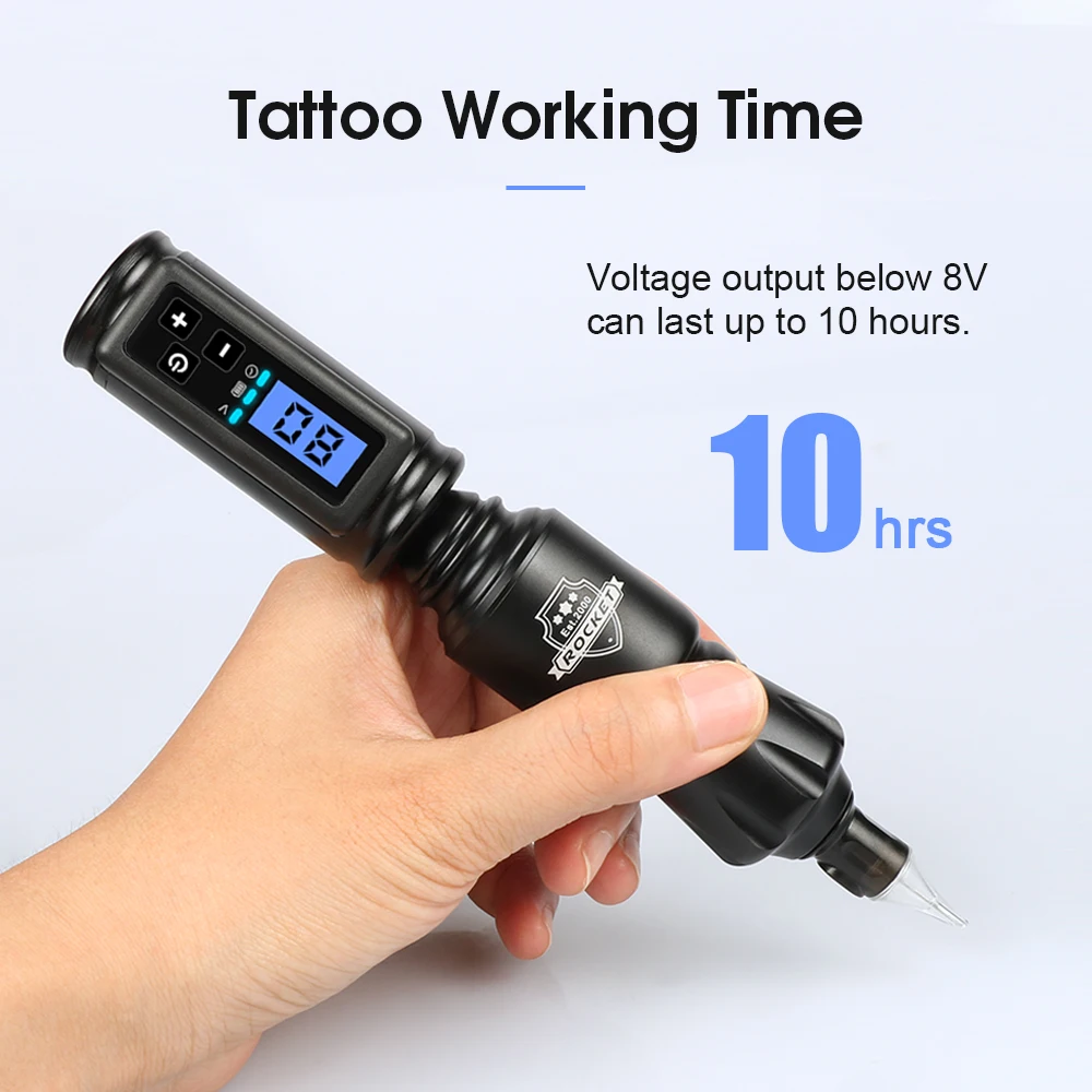 Top Trends: Professional Mini Wireless Tattoo Power Supply For Tattoo Machine Portable Battery RCA / DC Jack LED Digital Screen Type-C Cord Shoppable Styles - Image 3