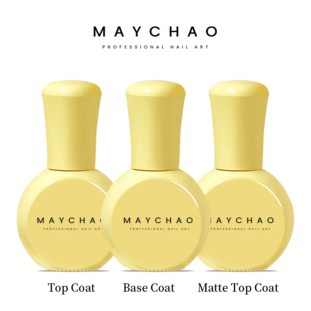 Top Trends: MAYCHAO 10ml Nail Gel Polish No Wipe Top Coat Base Coat Primer UV LED Enhancer Varnish Soak Off Semi Permanent Nail Art Varnish Shoppable Styles