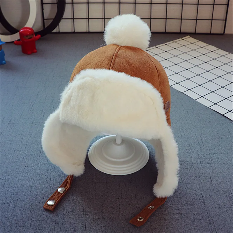 Top Trends: Kids Beanies Winter Baby Child Knitted Hat Kids Girls Russian Female Thicker Warm Caps Age For 2-6 Years Old Ushanka Hat 2019 Shoppable Styles - Image 5