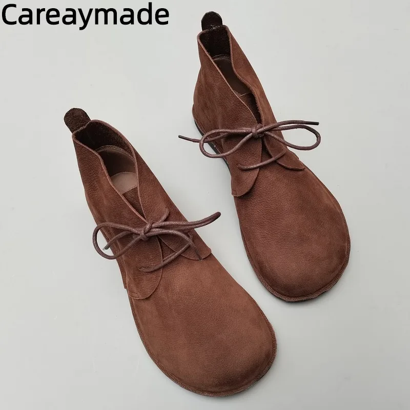 Top Trends: Careaymade-Genuine Leather Oversized Women&#039;s Shoes Casual Soft Soles Work Boots, original Single Cowhide Men&#039;s Shoes Size 35-45 Shoppable Styles