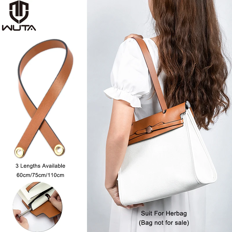 Top Trends: WUTA 100% Genuine Leather Bag Strap For Hermes Herbag Shoulder Strap 110CM Modified Replacement Short Straps Bag Accessories Shoppable Styles