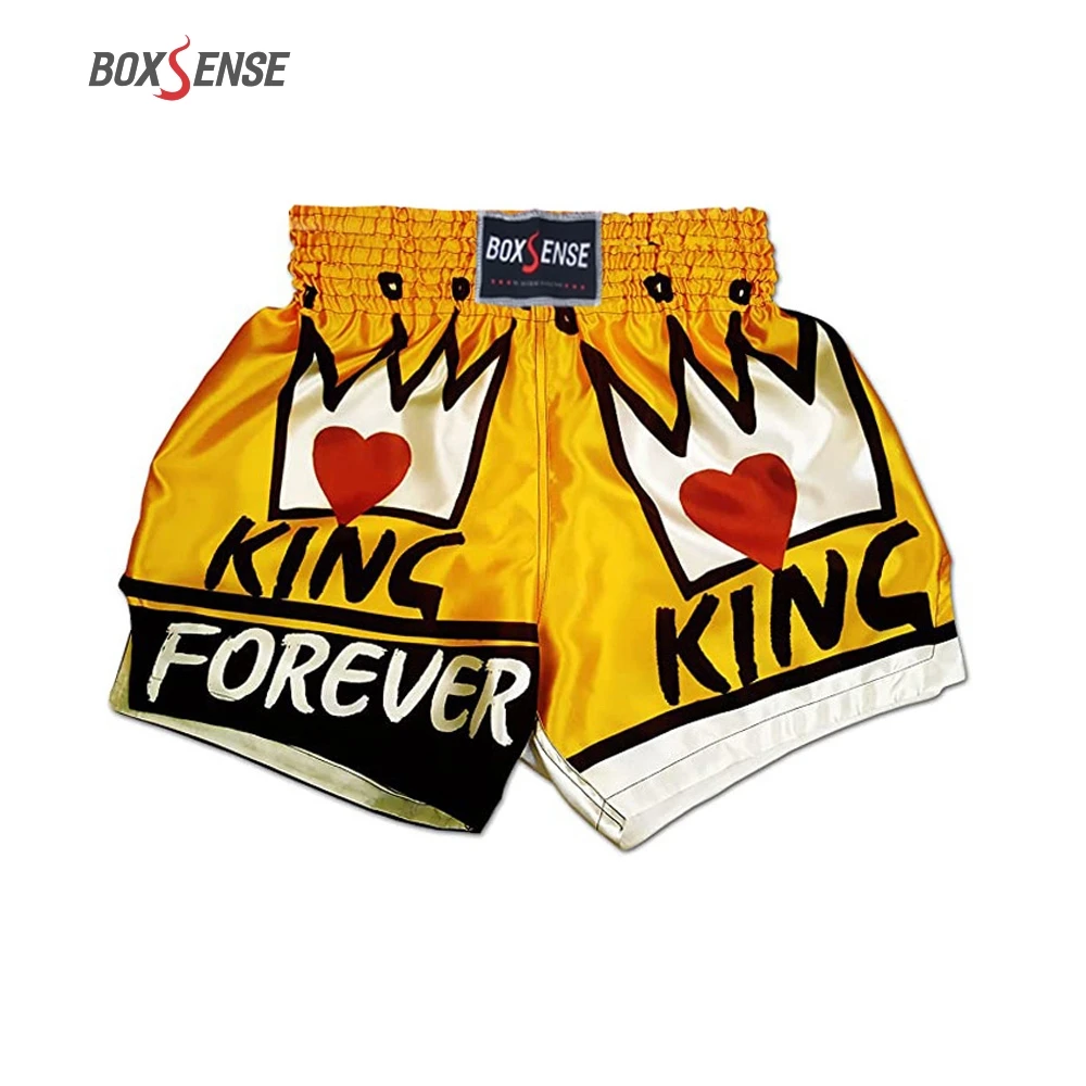 Top Trends: Muay Thai Shorts Breathable Loose Printing Kickboxing Fight Grappling Short MMA Boxing Shorts Clothing Sanda Fight Grappling Shoppable Styles