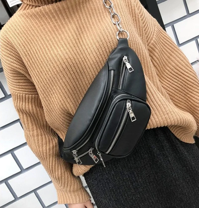 Top Trends: Fashion Women Handbag Faux Leather Waist Bag Cell Phone Belt Bag Fanny Pack Bum Bag For Women Shoppable Styles