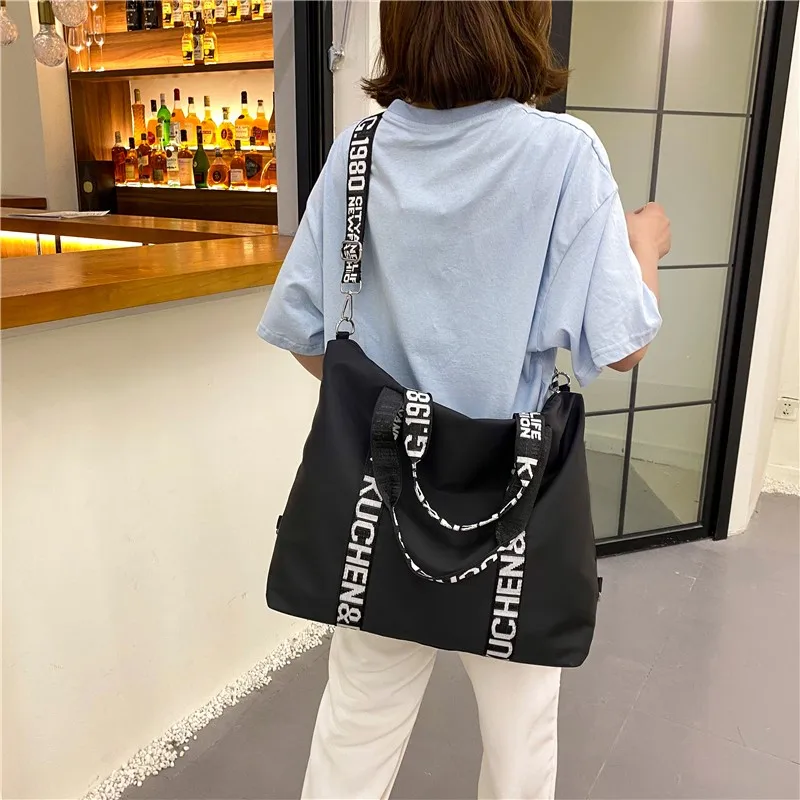 Top Trends: Women High Quality Nylon Shoulder Bags Large Capacity Casual Tote Handbag Top-handle Fashion Tote Crossbody Bag Shoppable Styles - Image 3