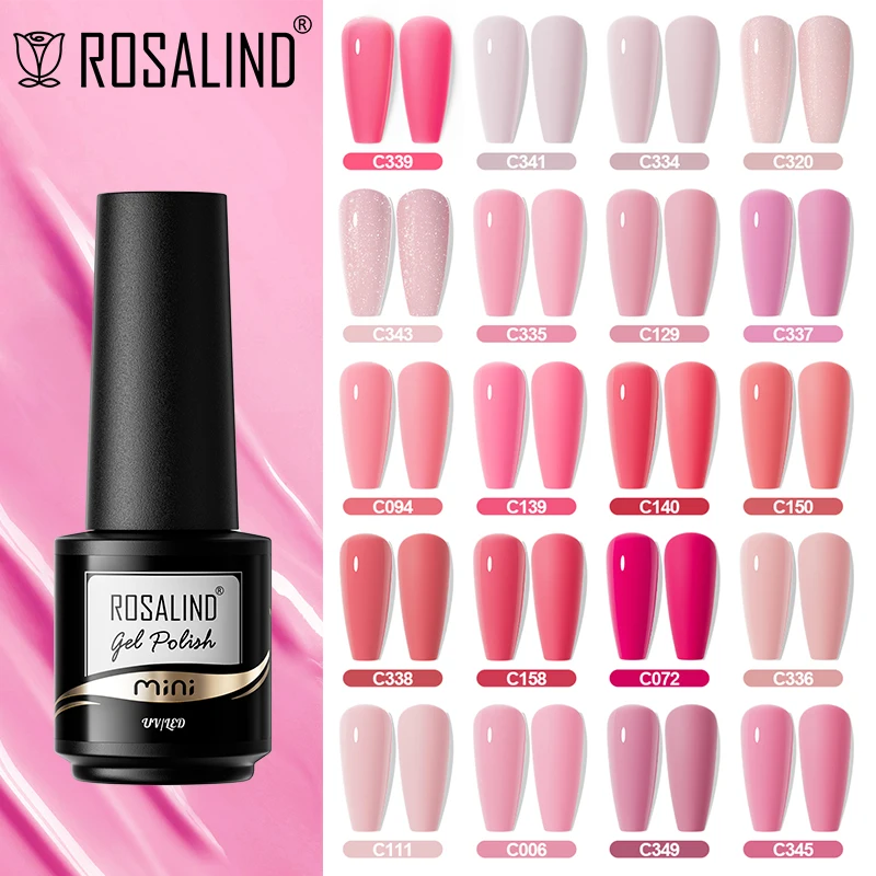 Top Trends: ROSALIND Pink / Purple Gel Nail Polish All For Manicure Semi Permanent Soak Off Gel UV LED Varnishes Base Top Matte Coat Shoppable Styles