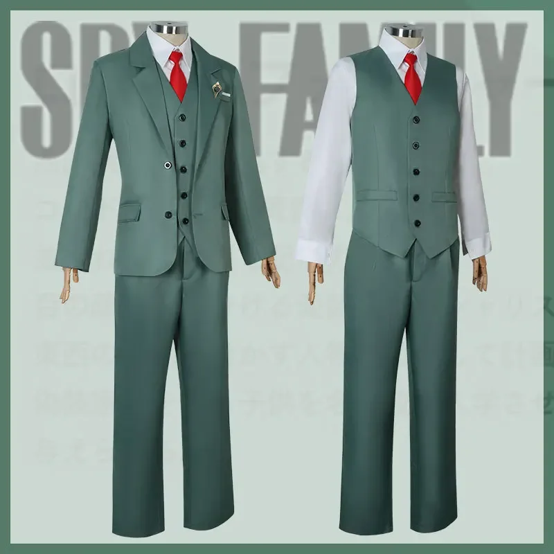 Top Trends: Anime Spy Family Loid Forger Cosplay Uniform Costume Men's Suit And Tie White Shirt Shoppable Styles - Image 4