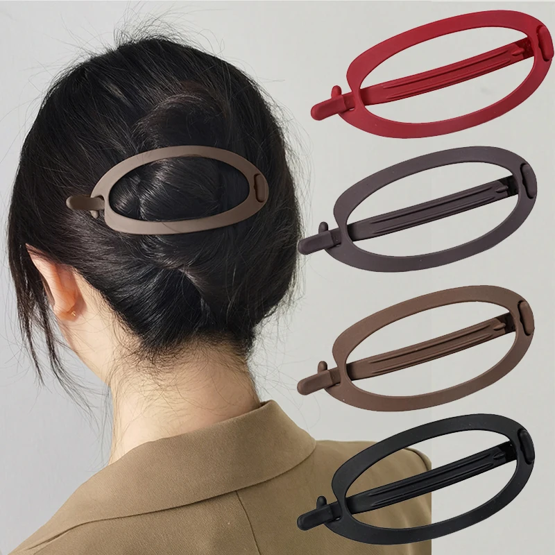 Top Trends: New Korea Big Size Duckbill Clip Hair Hairpin Top Clip Disk Hair Plastic Hairgrips Clamps Women Makeup Headwear Hair Accessories Shoppable Styles