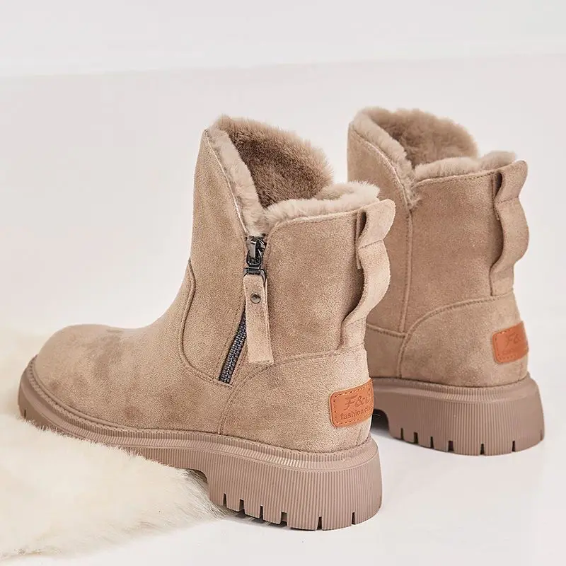 Top Trends: Snow Boots Women Winter 2023 New Plus Velvet Woman Shoes Warm Boots Thick Cotton Shoes Furry Black Women Boots Botas De Mujer Shoppable Styles