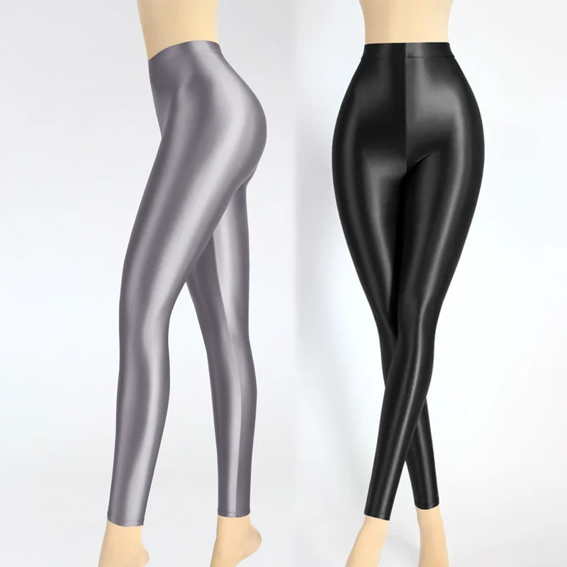 Top Trends: Summer Glossy Transparent Ultra-thin Seamless Sexy Leggings See Through Sheer Sexy Yoga Pants Workout Leggings Shoppable Styles