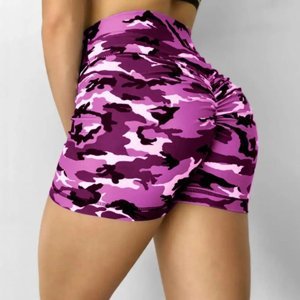 Top Trends: Camouflage Skinny Women Yoga Shorts Fitness Slim Fit Wide Band High Waist High Elasticity Butt-lifted Sports Jogging Pants Shoppable Styles - Image 2