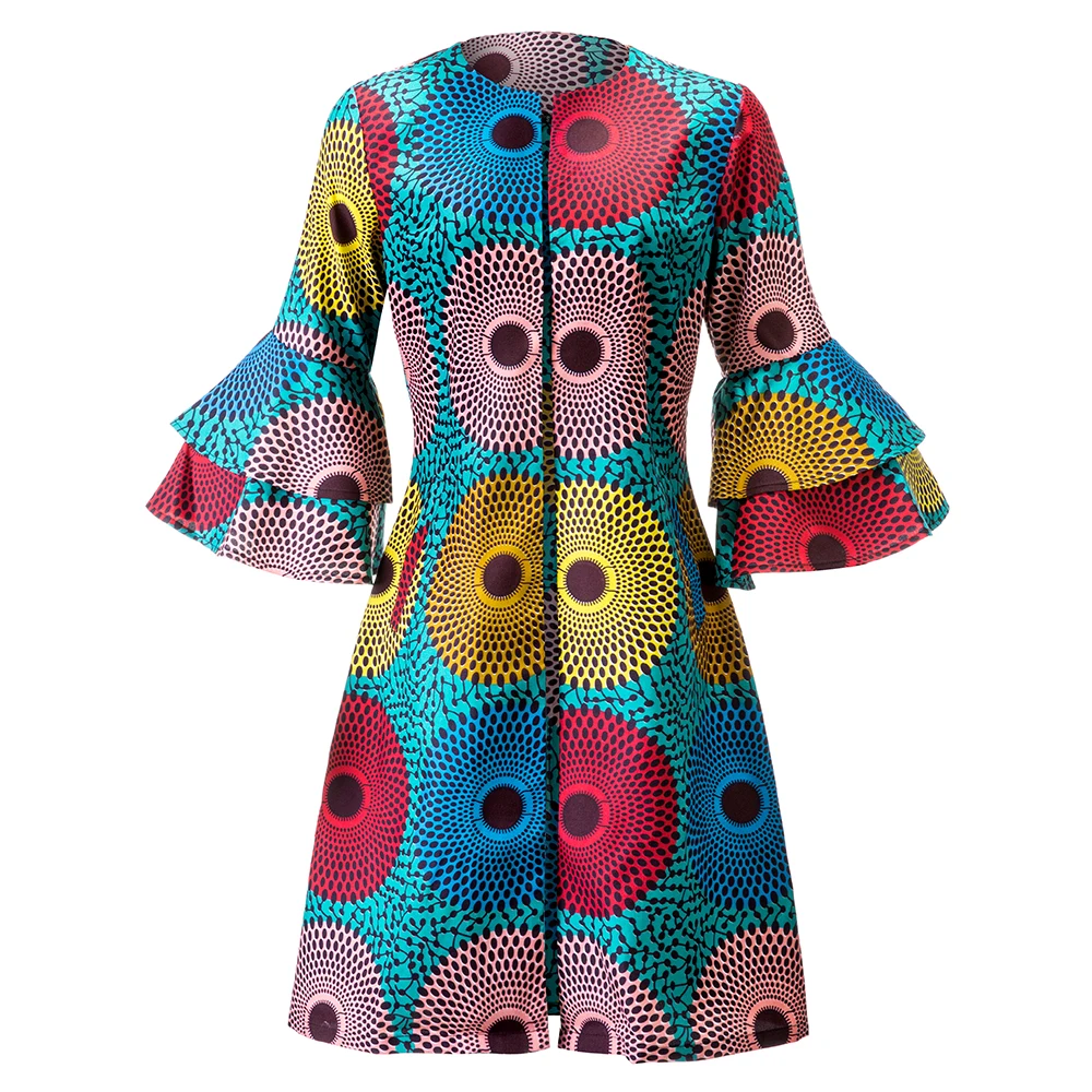 Top Trends: African Clothes For Women Fashion Coat Slim Ankara Print Half Sleeve Jacket African Women High Quality Clothes Shoppable Styles