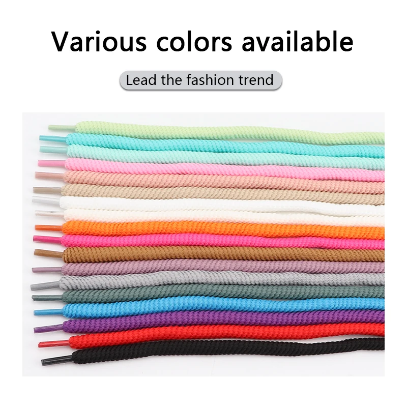 Top Trends: Round Linen Cotton Shoelaces For Sneakers Sport Boot Shoe Laces Suitable Board Shoes Canvas AF1 / AJ Shoe Rope 100 / 120 / 140 / 160CM Shoppable Styles - Image 4