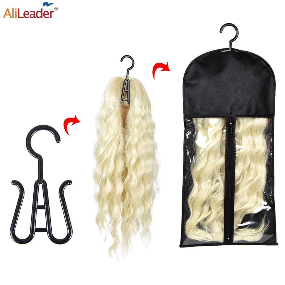 Top Trends: New 60cm 80cm Dust-proof Wig Bag For Storage Wigs Hair Extensions Good Quality Wig Display Holder And Storage Carrier Case Shoppable Styles