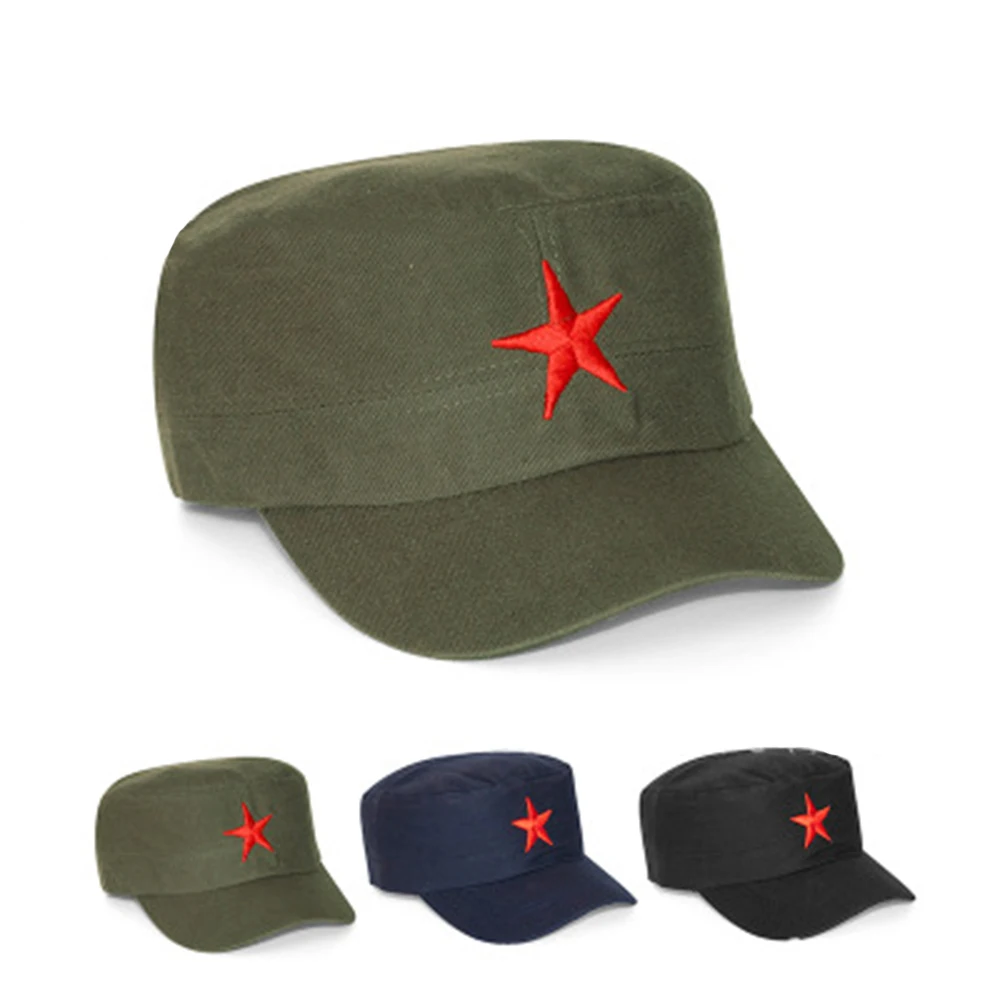 Top Trends: Caps For Men Hat Organizer Solid Colors Women Red Star Pentagram Army Cap Cadet Military Patrol Hat Golf Driving Casual Hat Shoppable Styles