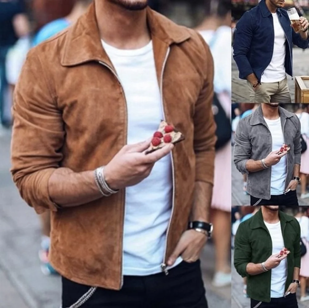 Top Trends: Men's Deerskin Velvet Jacket Small Coat Shoppable Styles