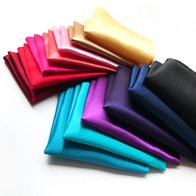 Top Trends: Satin Handkerchief For Men Candy Color Mens Suits Pocket Square Business Chest Towel Hanky Suit Napkin Solid Hankies Shoppable Styles