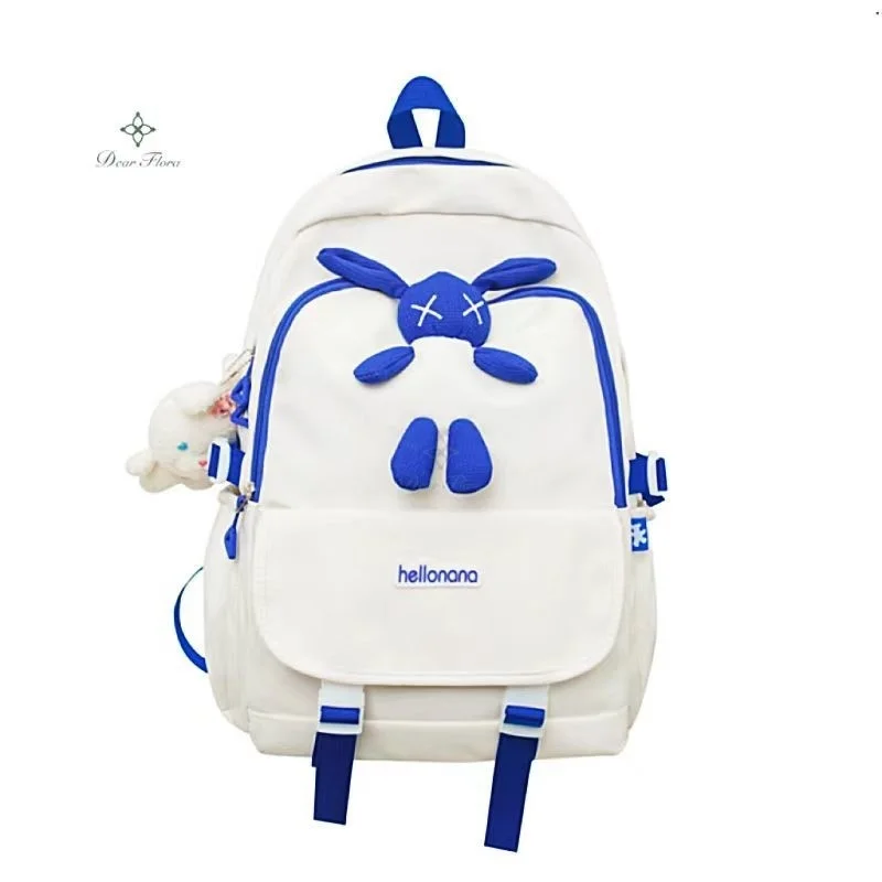 Top Trends: Cute Y2K Teenagers Backpack Waterproof Multi Pocket Nylon Cartoon Student School Backpack Kawaii Large Capacity Travel Book Pack Shoppable Styles