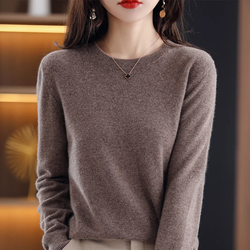 Top Trends: 2022 New Cashmere Sweaters Women Casual O-neck Solid Pullovers Autumn Winter Womens Sweater Cashmere Knitwear Shoppable Styles