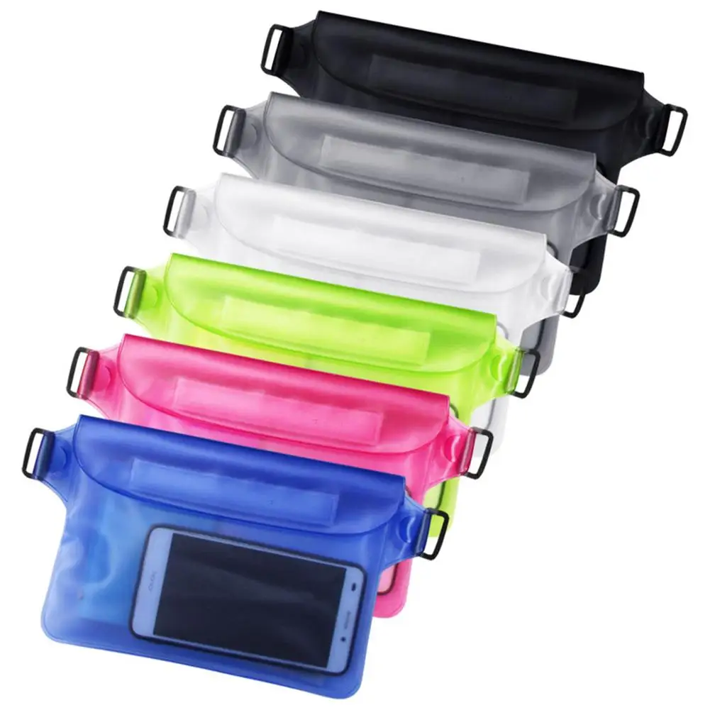 Top Trends: Waterproof Pouch Waist Bag 3-layer Sealed Mobile Phone Storage Bag Outdoor Beach Swimming Surfing Fishing Accessories 18 X 22cm Shoppable Styles