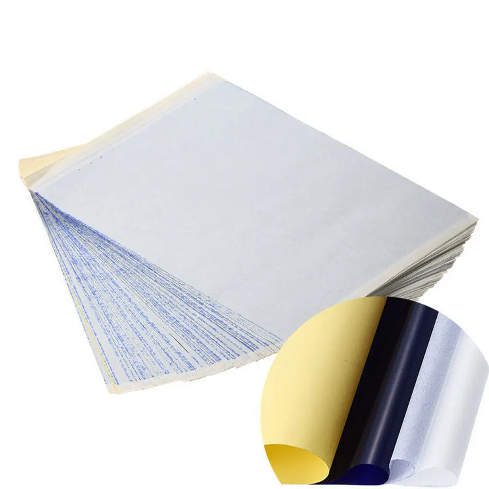 Top Trends: 10Pcs / Lot 4 Layer Carbon Thermal Stencil Tattoo Transfer Paper Copy Paper Tracing Paper Professional Tattoo Supply Accesories Shoppable Styles