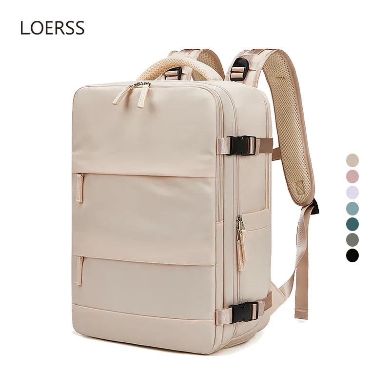 Top Trends: LOERSS Women&#039;s Travel Backpack Large Capacity USB Charging Outdoor Laptop Bag Independent Shoe Bag Casual Daypack For Weekender Shoppable Styles