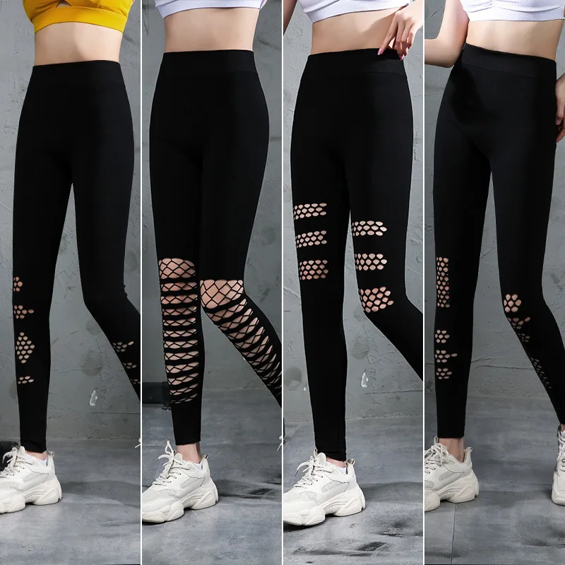 Top Trends: New Leggings Sexy Casual Highly Elastic Big Size Women Sport Fitness Pants Trousers Woman's Seamless Leggins Female Gray Black Shoppable Styles - Image 4