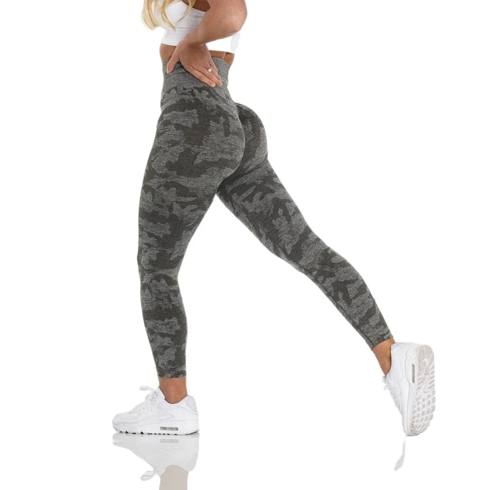 Top Trends: Nvgtn Camo Seamless Workout Leggings Butt Lift Yoga Pants Women Stretch Fitness Outfits Sports Wear Gym Fuchsia Nylon Shoppable Styles