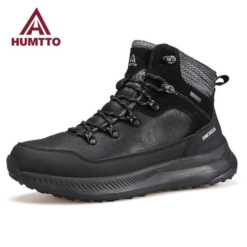 Top Trends: HUMTTO Winter Snow Boots For Men 2022 Waterproof Platform Rubber Ankle Boots Man Designer Hiking Shoes Work Safety Mens Sneakers Shoppable Styles