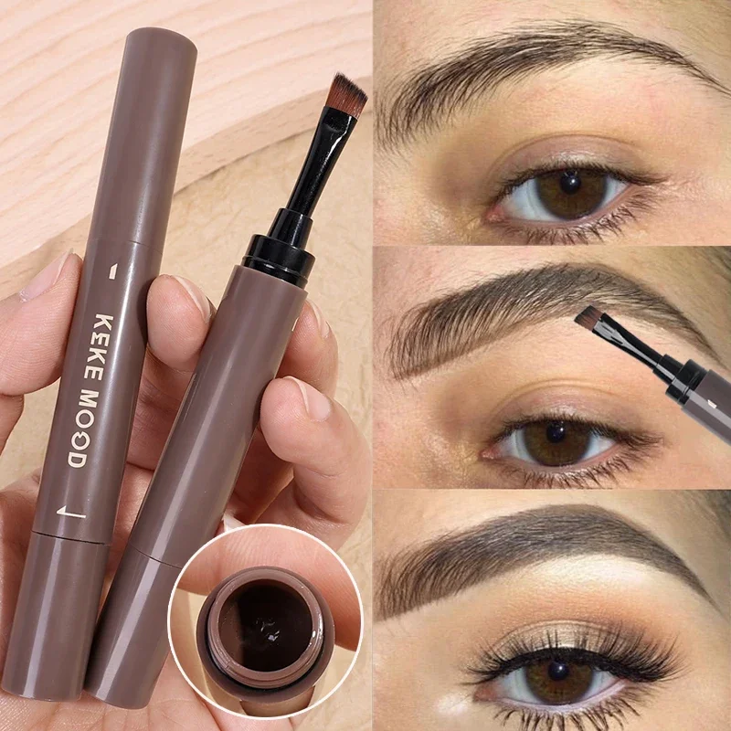 Top Trends: Contouring Eyebrow Cream Pen With Brush Makeup Waterproof Natural Matte Eyeliner Lying Silkworm Gel Non-smudge Setting Cosmetics Shoppable Styles