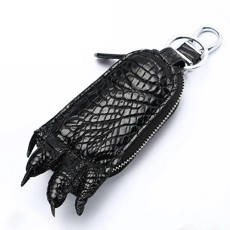 Top Trends: Crocodile Leather Key Bag Crocodile Claw Key Chain Men's Leather Car Lock Key Wallet Business Car Trinkets Key Holder Pochette Shoppable Styles