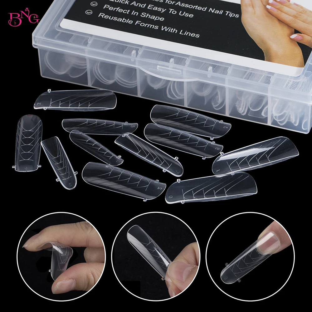 Top Trends: New Nail Dual Forms Full Cover False Nails Quick Building Mold Tips Fake Nail Shaping Extend Top Molds Accessories Shoppable Styles