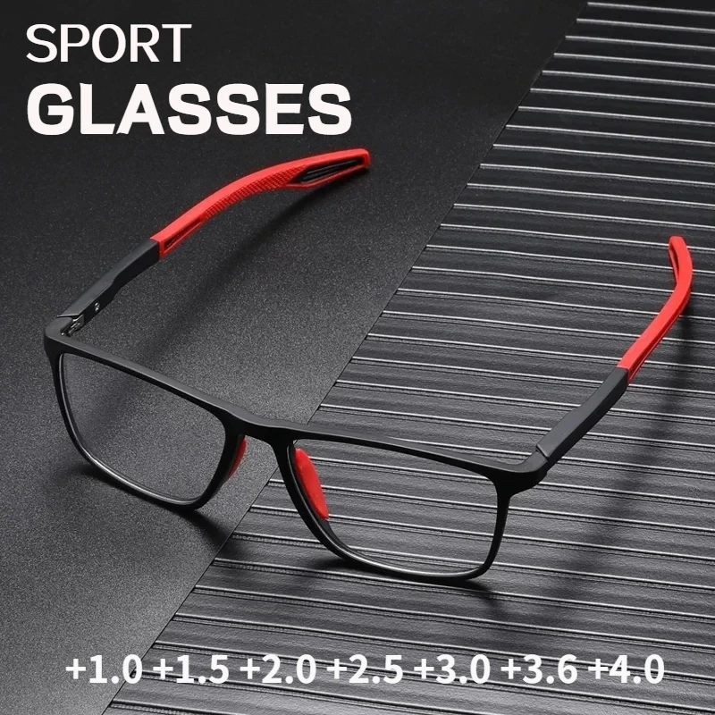 Top Trends: Sports Reading Glasses Men Women TR90 Presbyopia Eyeglasses Spring Leg Gift Eyewear Cloth Anti-blue Light Gafas + 1.0 To + 4.0 Shoppable Styles