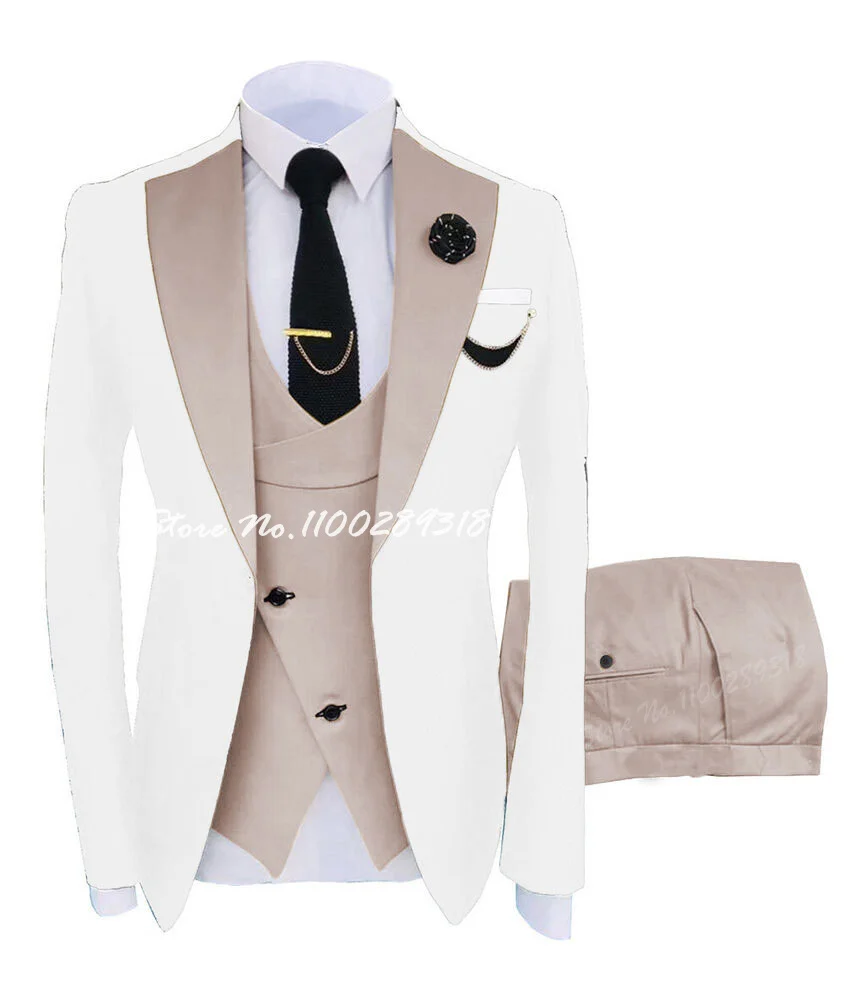 Top Trends: 2023 Suits For Men Casual Business Suit High-end Formal Suit 3 Pcs Set Groom Tuxedo Wedding Coustime Homme Luxe(Coat+ Vest+ Pants) Shoppable Styles