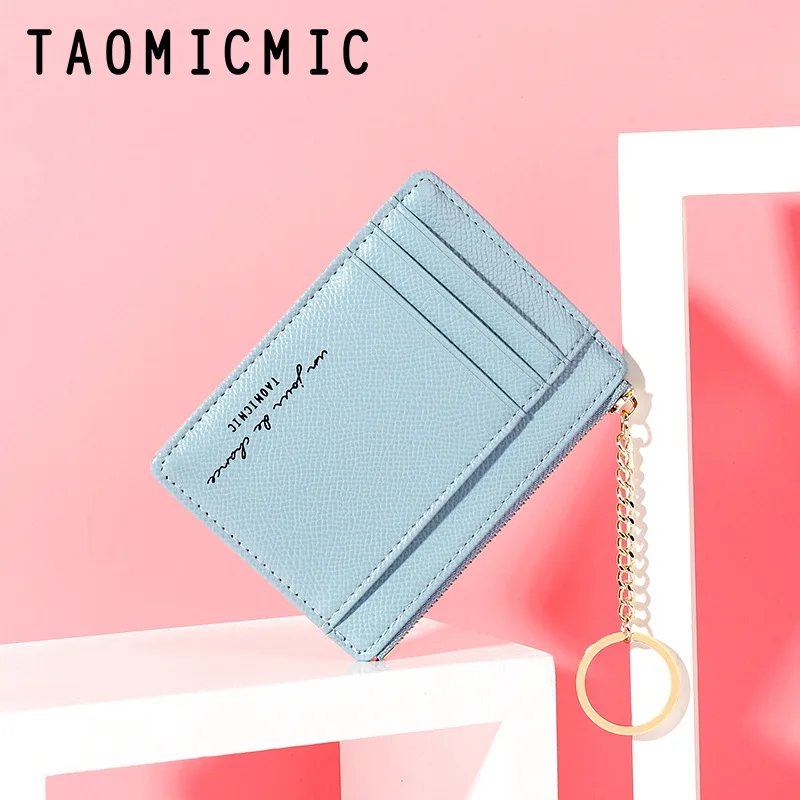 Top Trends: New Women Wallets Zipper PU Leather Coin Purse Mini Key Chain Small Wallet Multi-card Bit Card Holder Card Holder Shoppable Styles