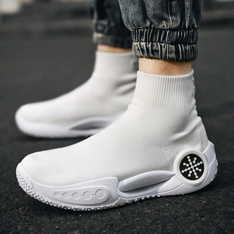 Top Trends: High Top Socks Running Shoes Women Sneakers Men Sport Shoes Breathable Casual Sock Sneaker Basketball Vulcanize Ankle Boots Shoppable Styles