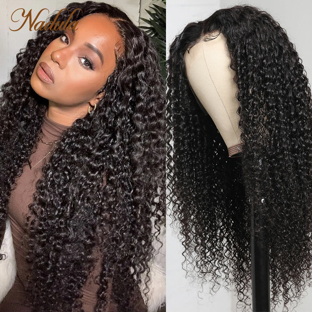 Top Trends: Nadula Curly Hair 13x4 Lace Front Wig 5x5 HD Lace Closure Wig Skin Melt Invisible Lace Pre Plucked With Babyhair 100% Human Hair Shoppable Styles