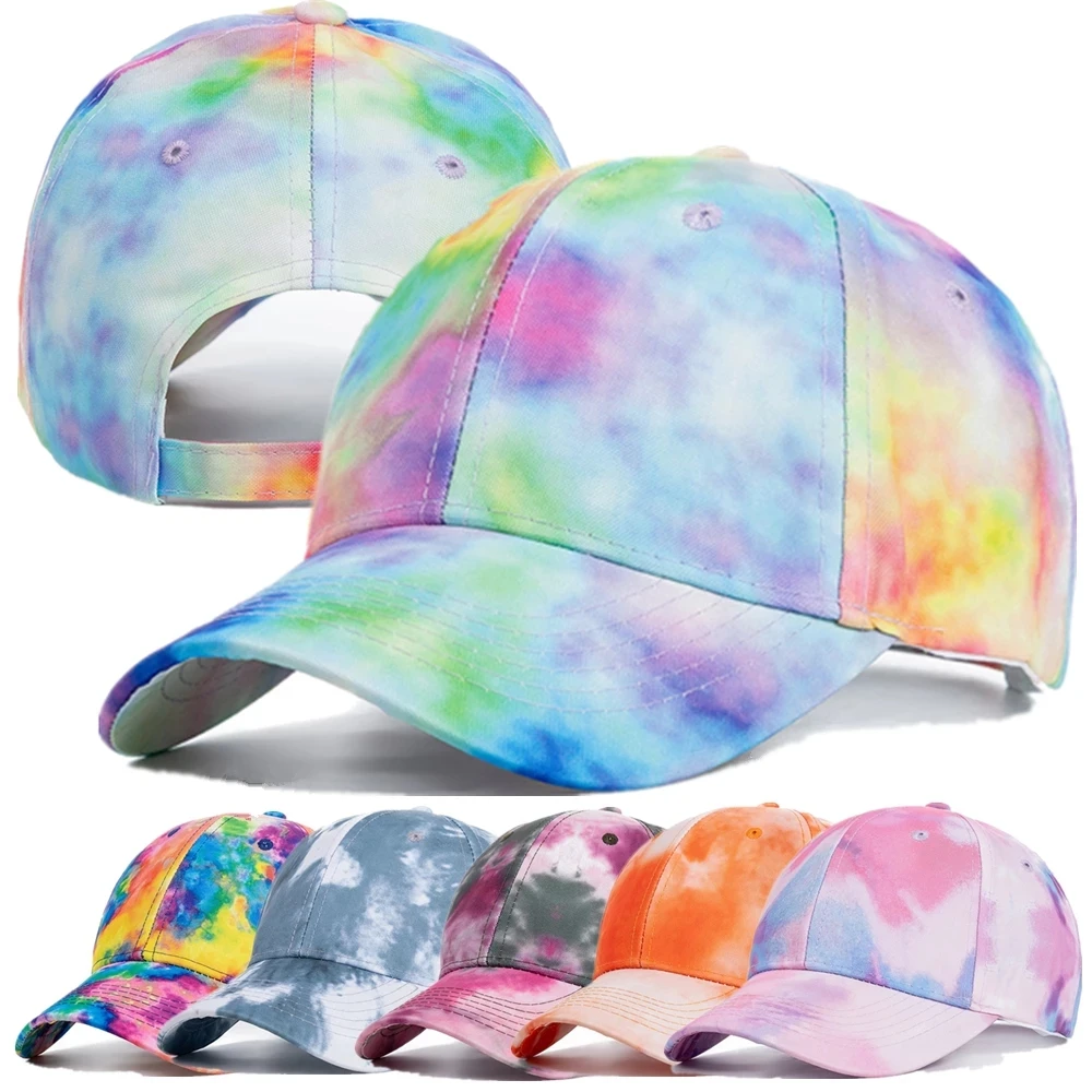 Top Trends: Summer Ladies Fashion Baseball Cap Ponytail Hat Tie-dye Peaked Cap Outdoor Sports Cap Sunscreen Sun Visor Casual Cap Rebound Cap Shoppable Styles