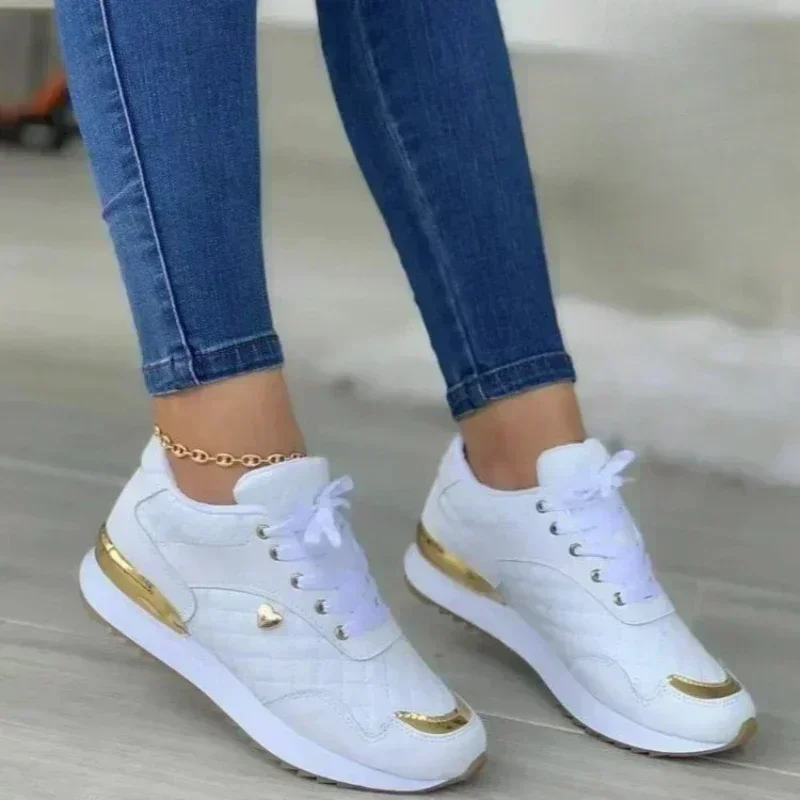 Top Trends: 2023 Women's Mesh Sneakers Patchwork Lace Up Flat Shoes For Women Lightweight Female Shoes Classic Versatile Zapatillas De Mujer Shoppable Styles