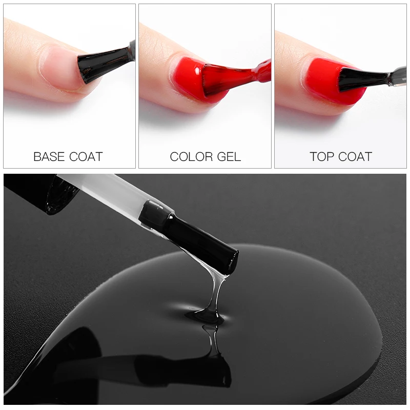 Top Trends: Mtssii 6ml Base Top Coat Gel Nail Polish UV Soak Off Varnish Semi Permanent Nail Art Manicure Gel Varnish Matte Top Coat Shoppable Styles - Image 6