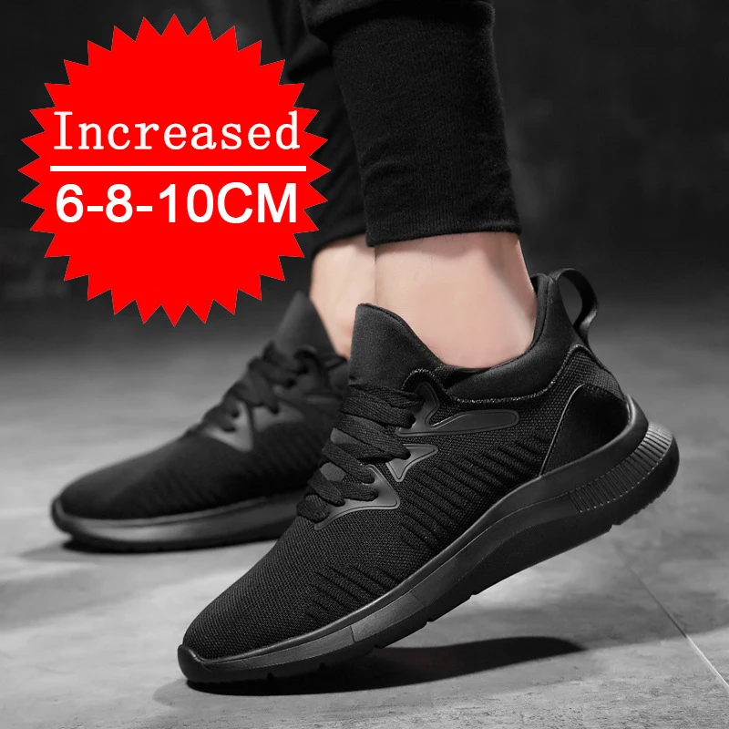 Top Trends: New Men Sneakers Elevator Shoes Height Increase Shoes For Men Mesh Breathable Height Increasing Shoes Man Increase Shoes 6-10CM Shoppable Styles