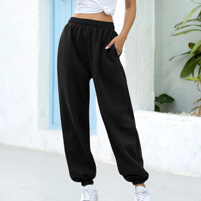 Woman Pants Streetwear Korean Style Loose Joggers Women Sweatpants Grey  High Waist Comfort Simple Basic Casual Fashion Trousers