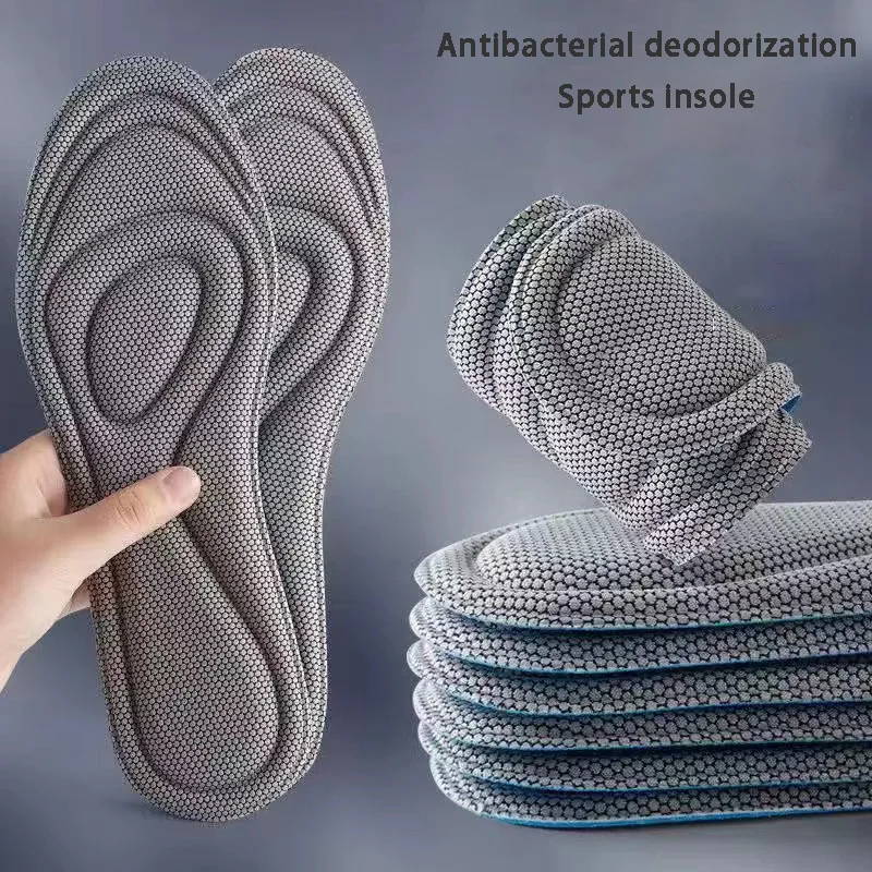 Top Trends: Nano Antibacterial Sport Insoles For Shoes Sneakers Memory Foam Orthopedic Insole Deodorization Sweat Absorption Running Cushion Shoppable Styles