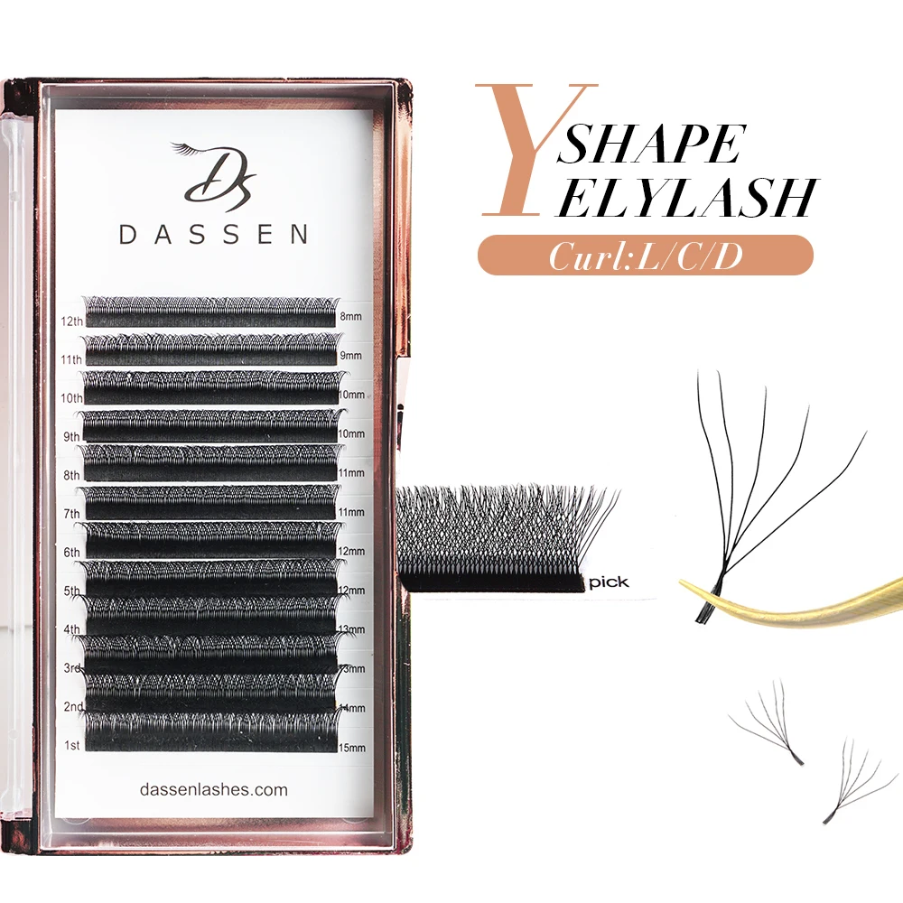 Top Trends: 3D / 4D / 5D Fans Eyelash Extensions Lashes D Curl 0.07mm, W Faux Mink Cluster Lash Extensions Soft Y Lashes Extensions Premade Shoppable Styles