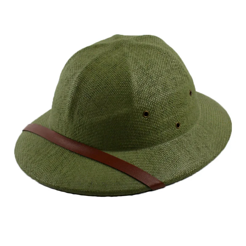 Top Trends: Novelty Men Straw Helmet Pith Sun Hats Men Vietnam War Army Hat Dad Boater Bucket Hats Safari Jungle Miners Cap Shoppable Styles - Image 5