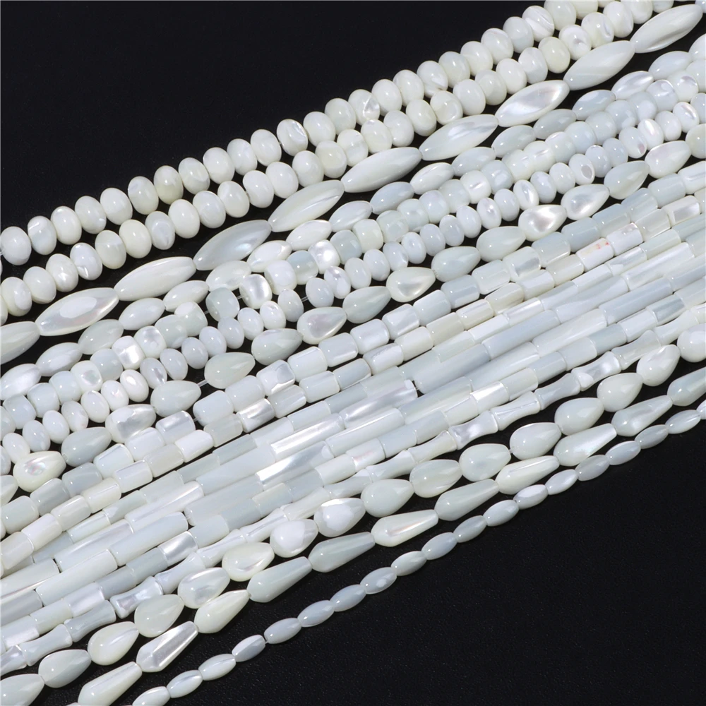 Top Trends: 3x7mm Natural Mother Of Pearl Shell Beads Small Shell Spacer Beads Pearl DIY Bead Jewelry Making Necklace Bracelet Earrings 15 Shoppable Styles