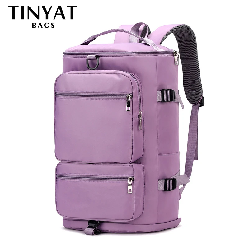 Top Trends: TINYAT Large Capacity Women&#039;s Travel Bag Casual Weekend Travel Backpack Ladies Sports Yoga Luggage Bags Multifunction Crossbody Shoppable Styles